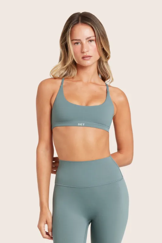 AIRLUXE™ BREATHE Y STRAP BRA - BAY sold by SETactive