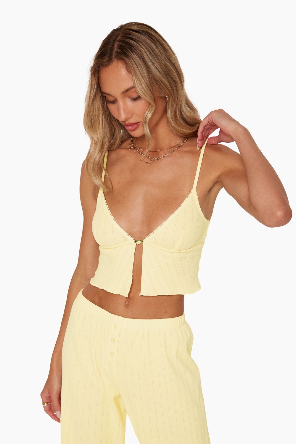 POINTELLE TRIANGLE TOP - BUTTERCUP sold by SETactive product image thumbnail 3