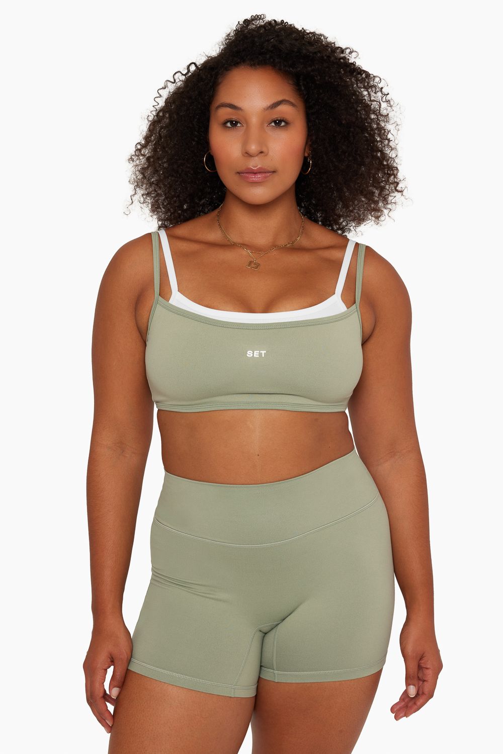 FORMCLOUD™ DOUBLE SCOOP BRA - MOSS sold by SETactive product image thumbnail 3