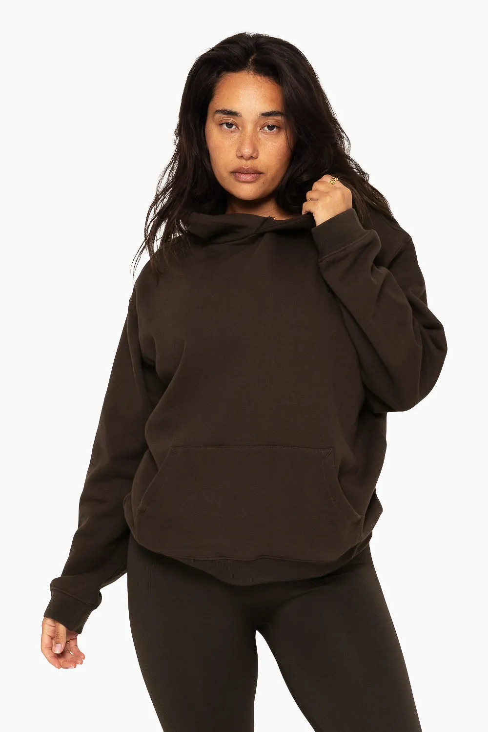 HEAVYWEIGHT SWEATS HOODIE - ESPRESSO sold by SETactive product image thumbnail 4