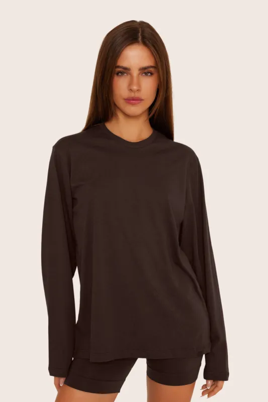 CLASSIC COTTON DAILY LONG SLEEVE - ESPRESSO sold by SETactive