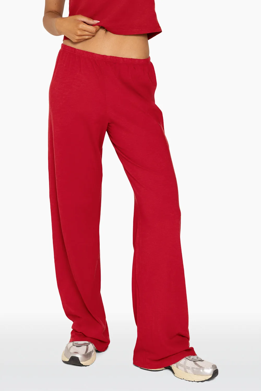 CLASSIC COTTON DAILY LINNY PANTS - LUCKY RED sold by SETactive