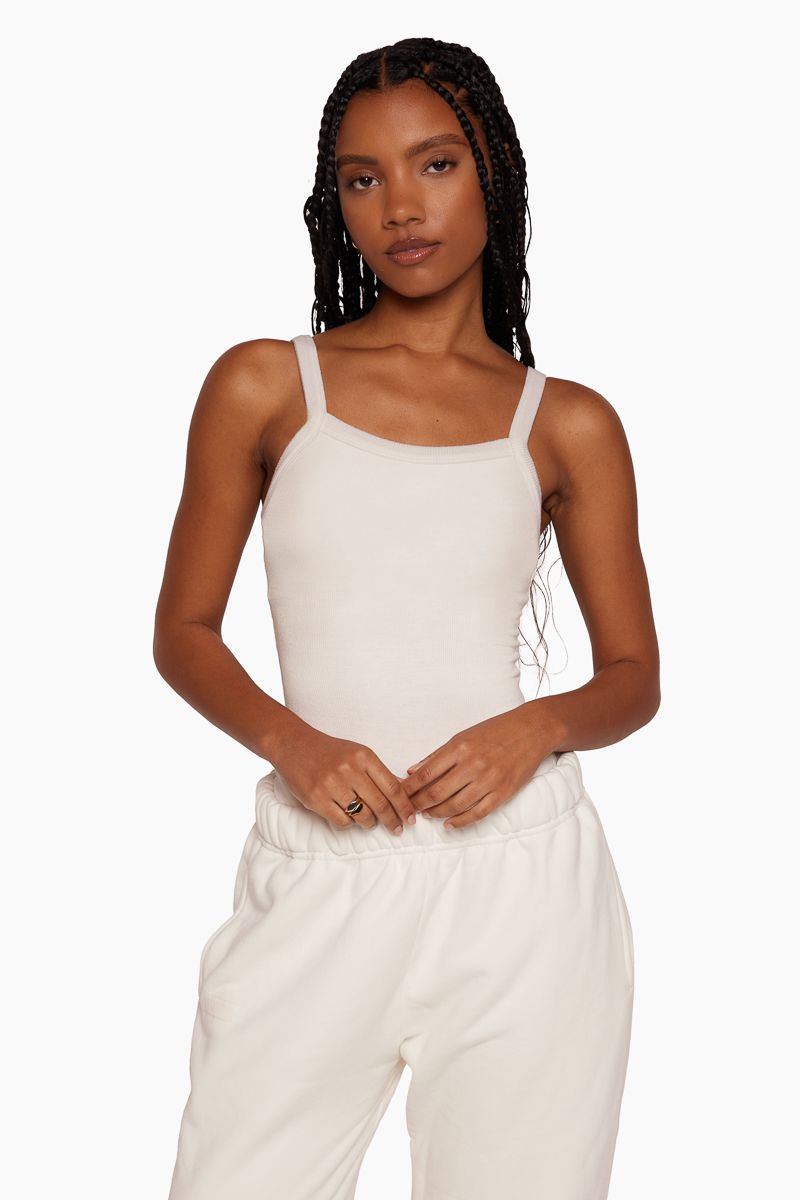 RIBBED SCOOP BODYSUIT - BLANC sold by SETactive product image thumbnail 2