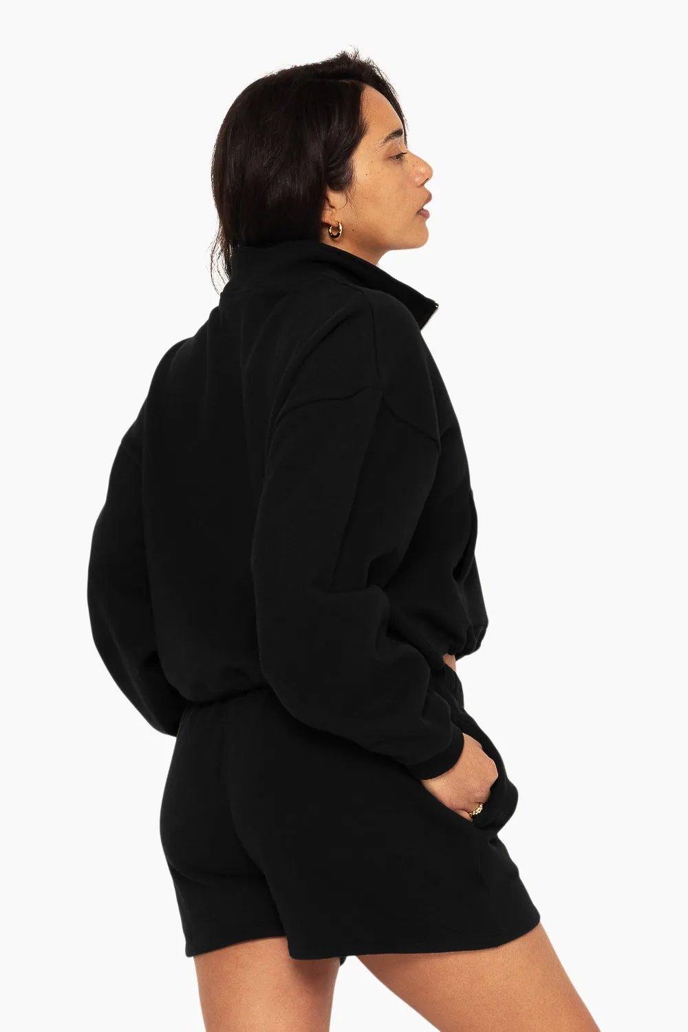 HEAVYWEIGHT SWEATS HALF ZIP - ONYX sold by SETactive product image thumbnail 5