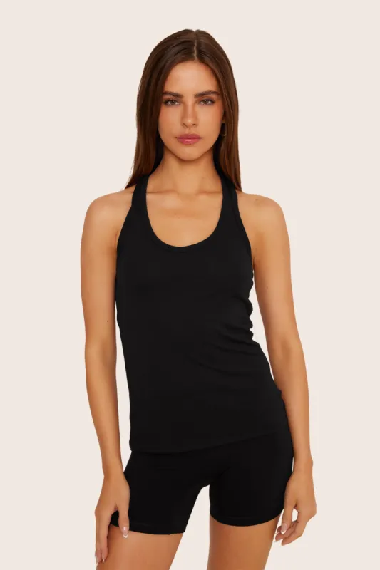 CLASSIC COTTON DAILY RACER TANK - ONYX sold by SETactive