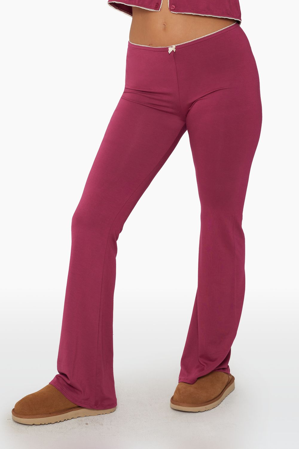 SLEEP JERSEY FLARE PANTS - ORCHID sold by SETactive