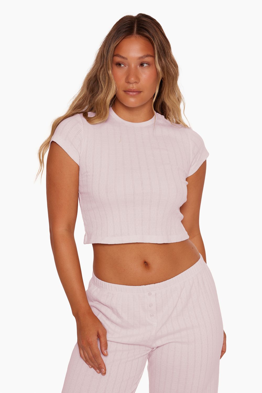 POINTELLE BABY TEE - BLOSSOM sold by SETactive