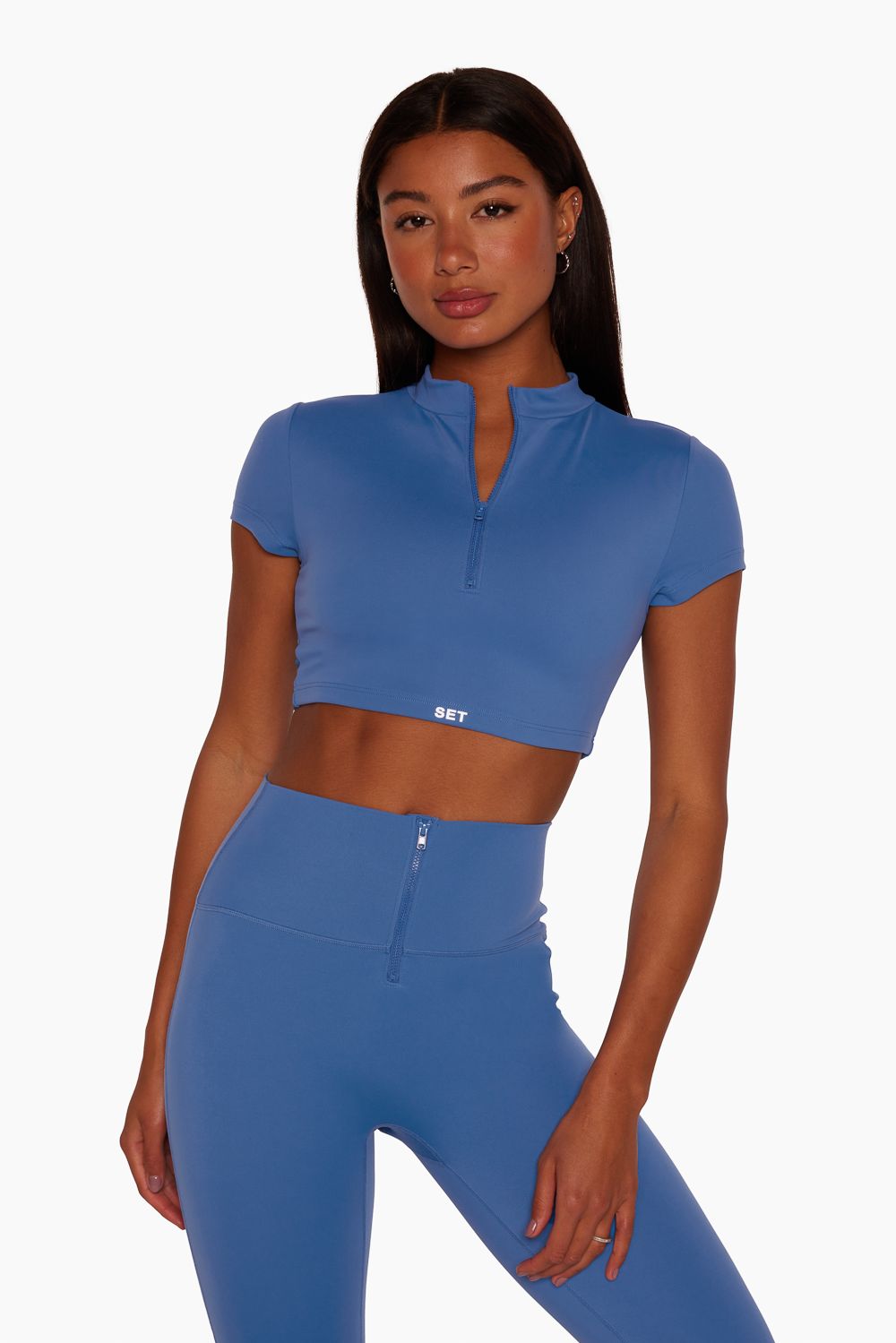 SPORTBODY® MOCK ZIP BRA - RIPPLE sold by SETactive product image thumbnail 2