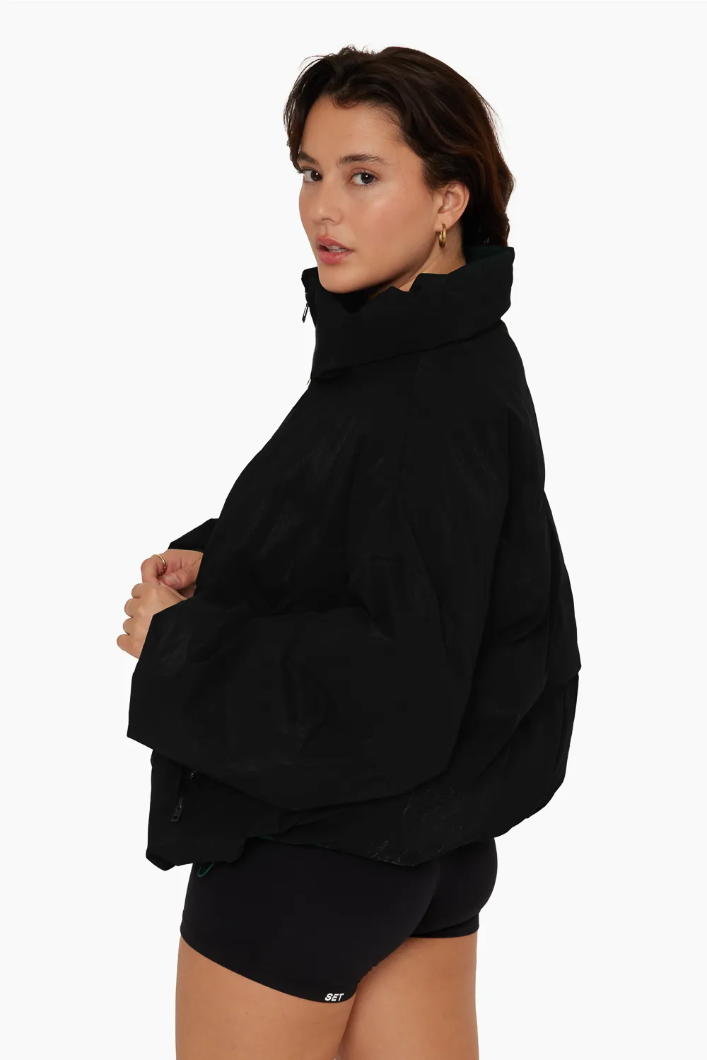 COATED POLY OVERSIZED PUFFER - ONYX sold by SETactive product image thumbnail 3