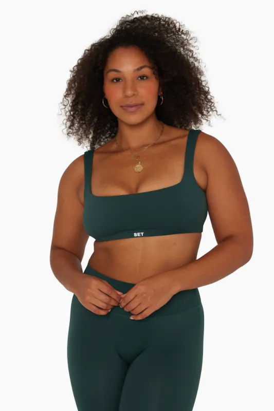 SPORTBODY® SQUARE BACK BRA - IVY sold by SETactive