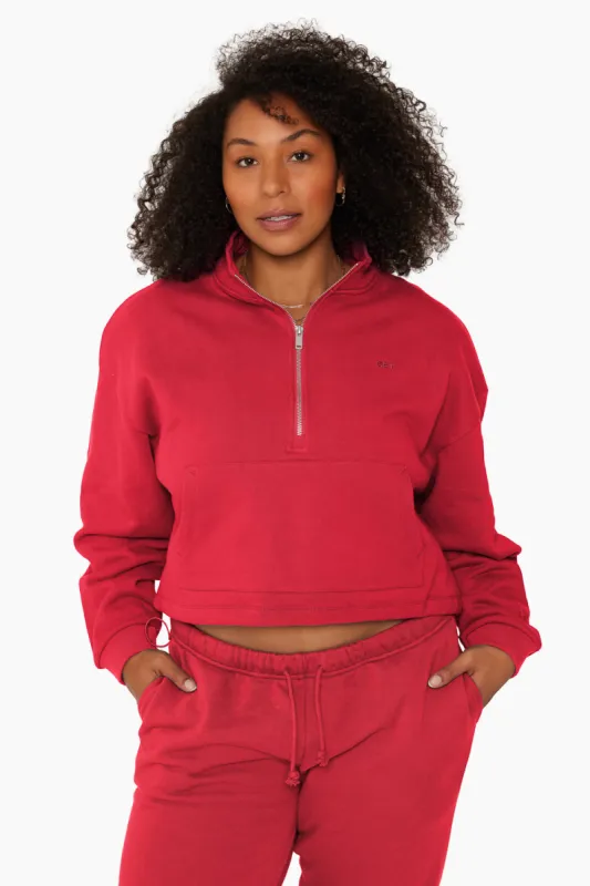 HEAVYWEIGHT SWEATS HALF ZIP - SPICY sold by SETactive