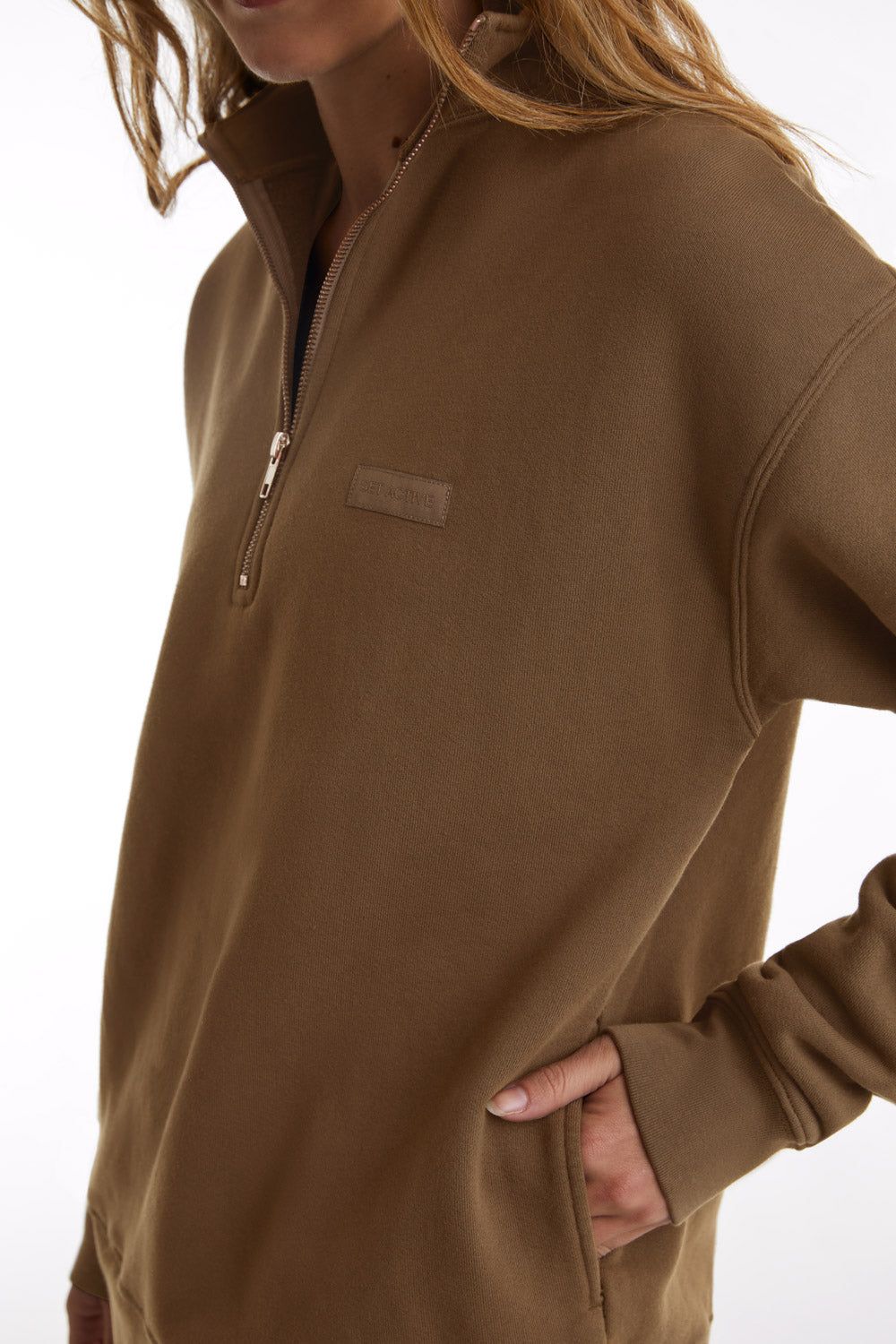 REMIX HALF ZIP - COOKIE sold by SETactive product image thumbnail 3