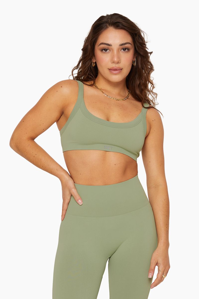 SCULPTFLEX® LOW BACK CAMI BRA - MATCHA sold by SETactive