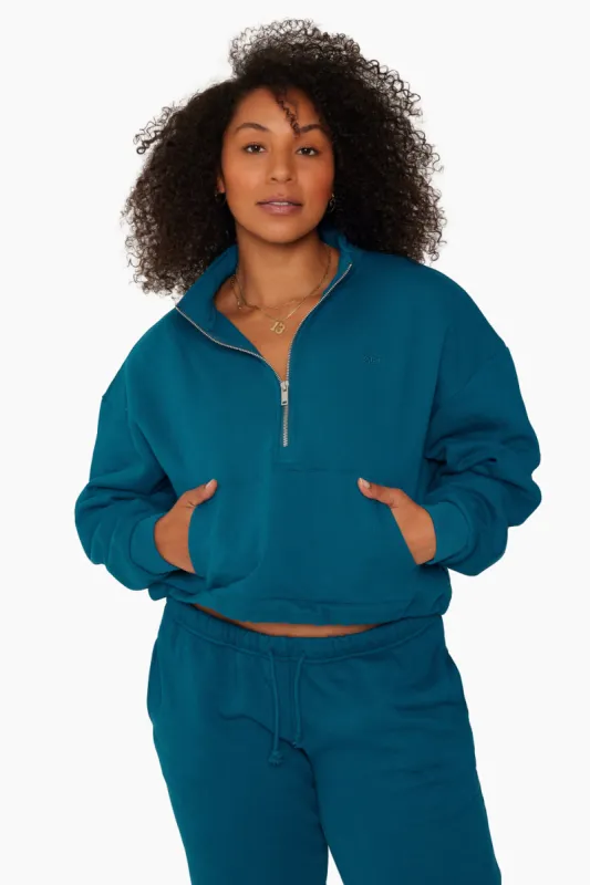 HEAVYWEIGHT SWEATS HALF ZIP - COVE sold by SETactive