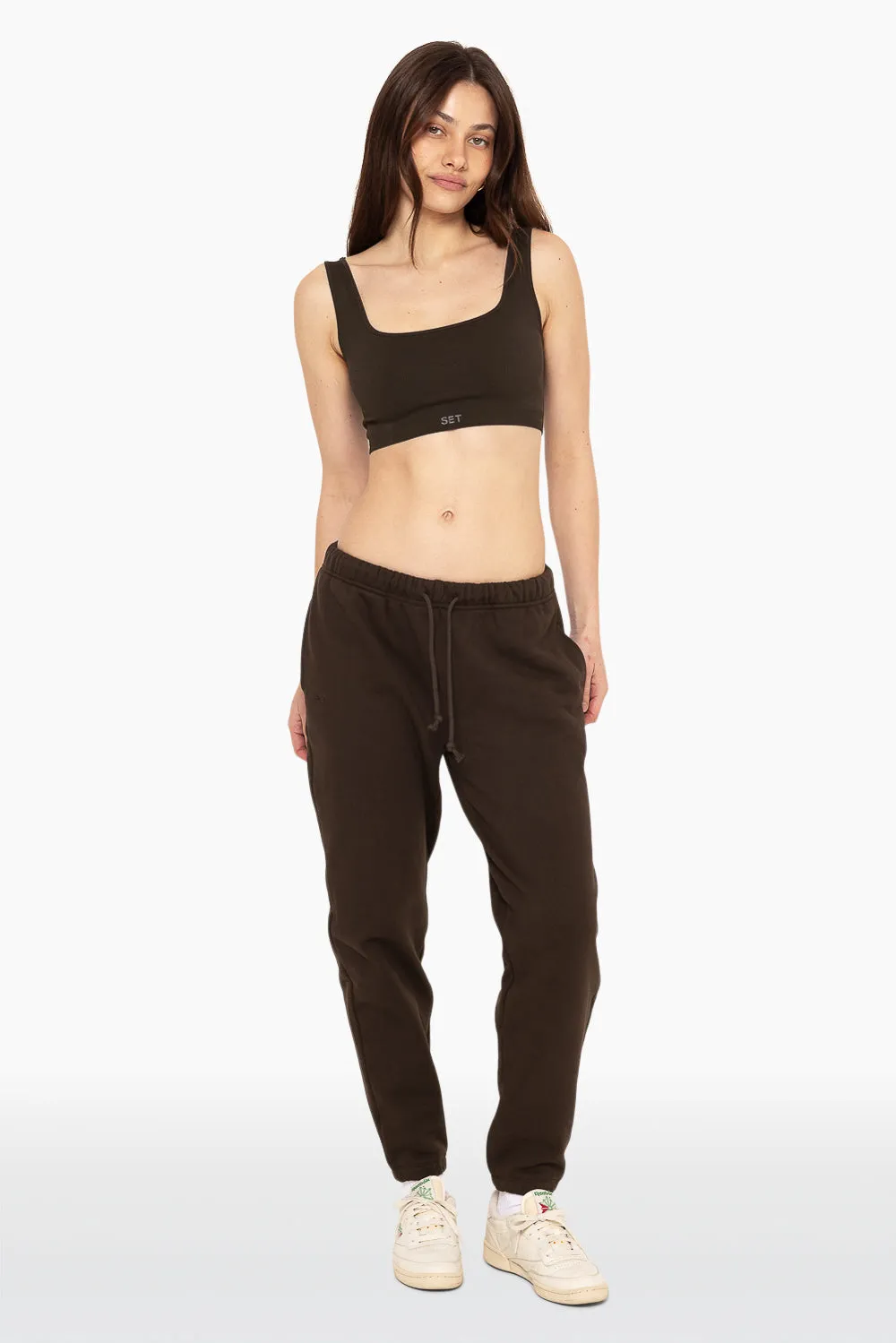 HEAVYWEIGHT SWEATS DRAWSTRING SWEATPANTS - ESPRESSO sold by SETactive product image thumbnail 2