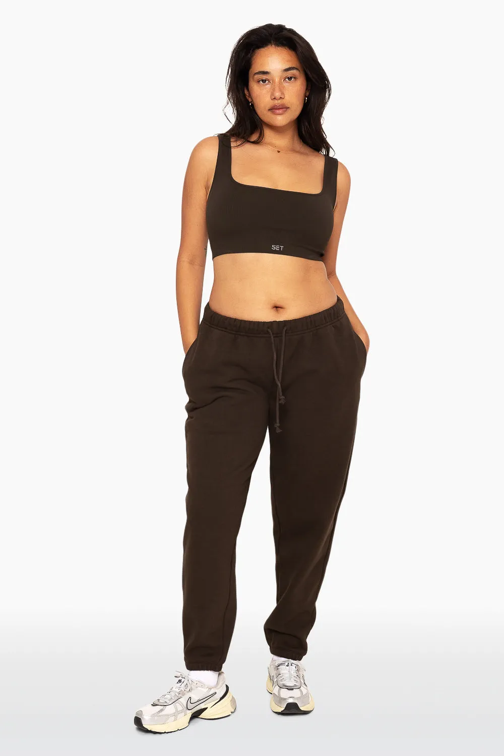 HEAVYWEIGHT SWEATS DRAWSTRING SWEATPANTS - ESPRESSO sold by SETactive product image thumbnail 5