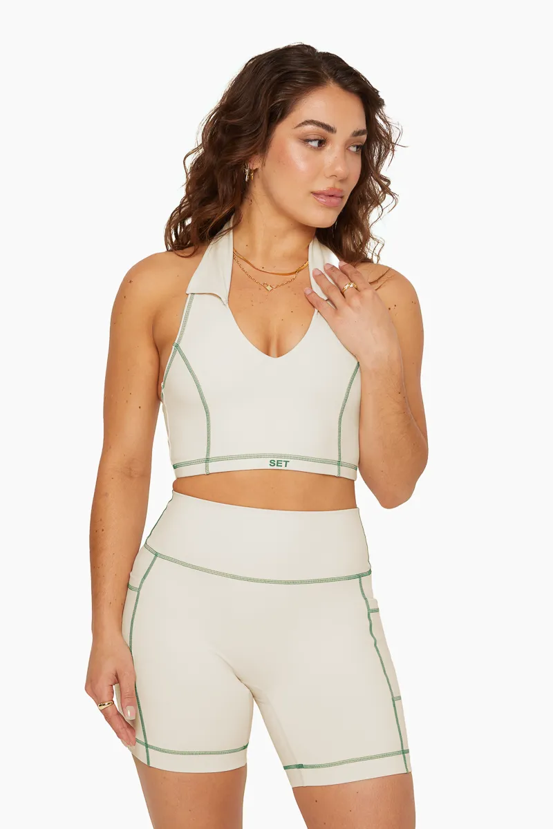SPORTBODY® COLLARED V TANK BRA - VOLLEY sold by SETactive