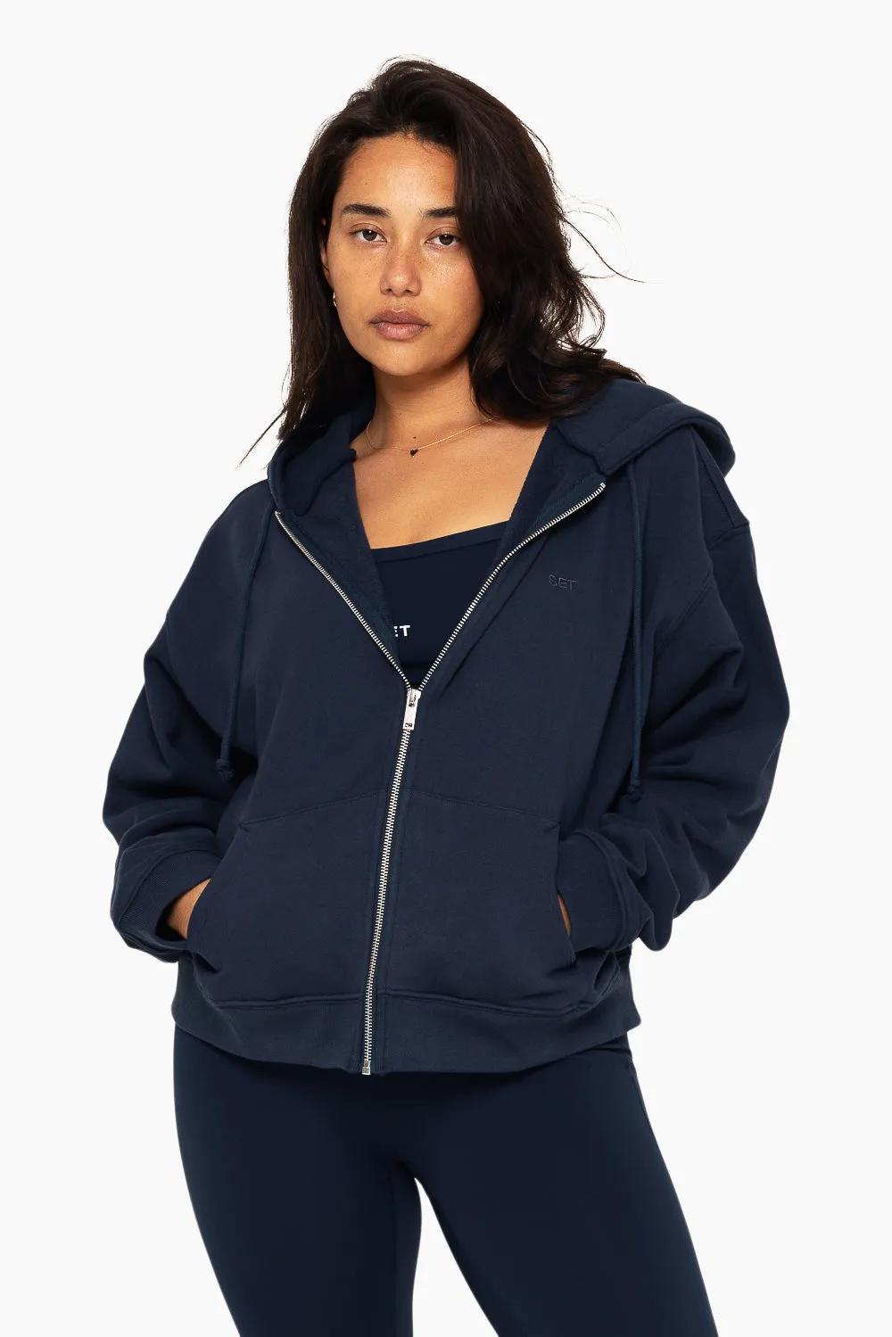 HEAVYWEIGHT SWEATS ZIP HOODIE - OXFORD sold by SETactive