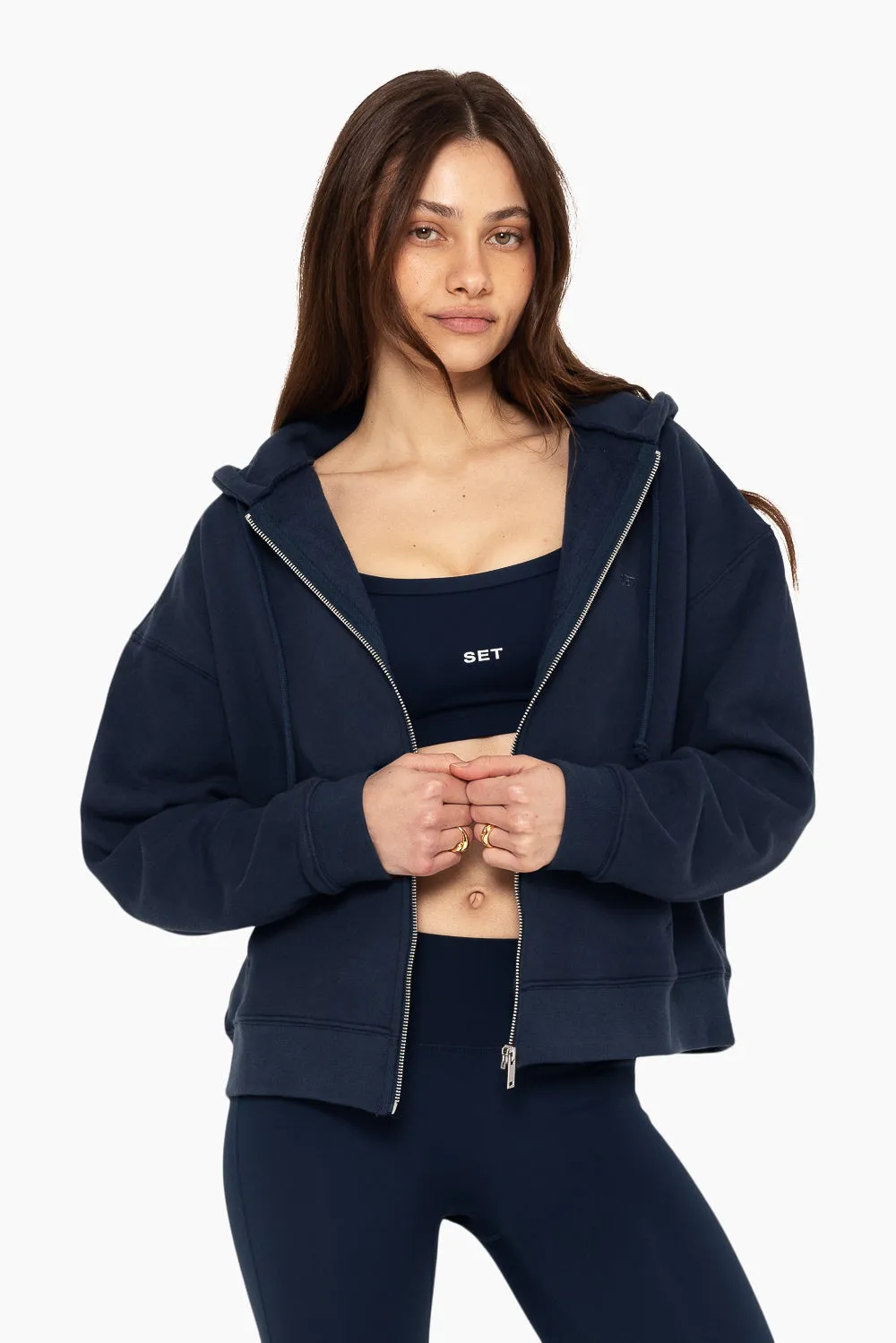 HEAVYWEIGHT SWEATS ZIP HOODIE - OXFORD sold by SETactive product image thumbnail 4