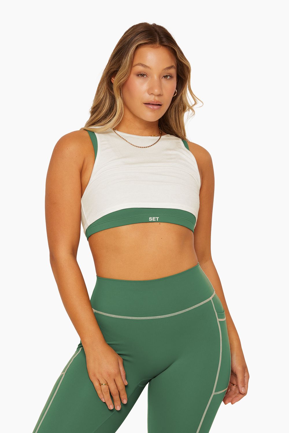 SPORTBODY® LAYERED TANK BRA - COURT sold by SETactive product image thumbnail 3