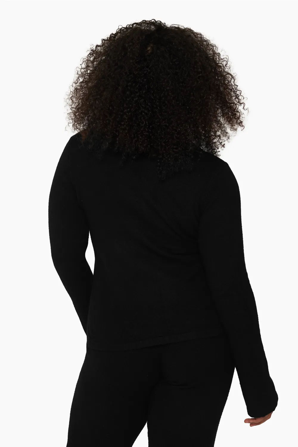 JERSEY KNIT DOUBLE V CARDIGAN - ONYX sold by SETactive product image thumbnail 3