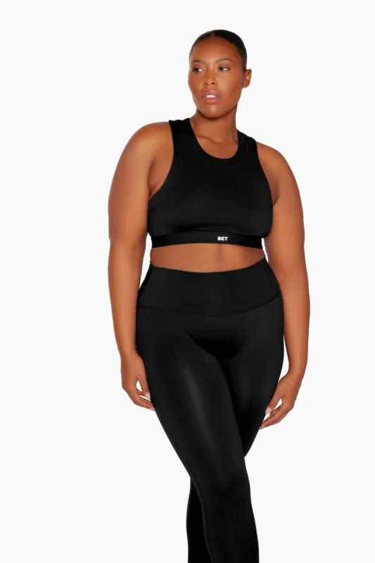 SPORTBODY® MINI HIGH NECK BRA - ONYX sold by SETactive