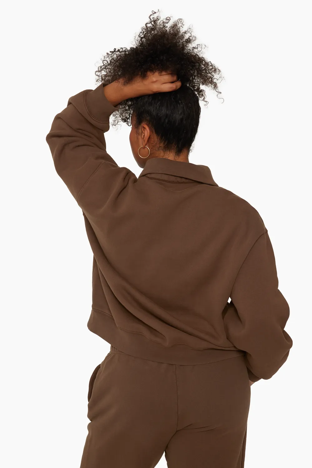 HEAVYWEIGHT SWEATS COLLARED SWEATSHIRT - BARK sold by SETactive product image thumbnail 3