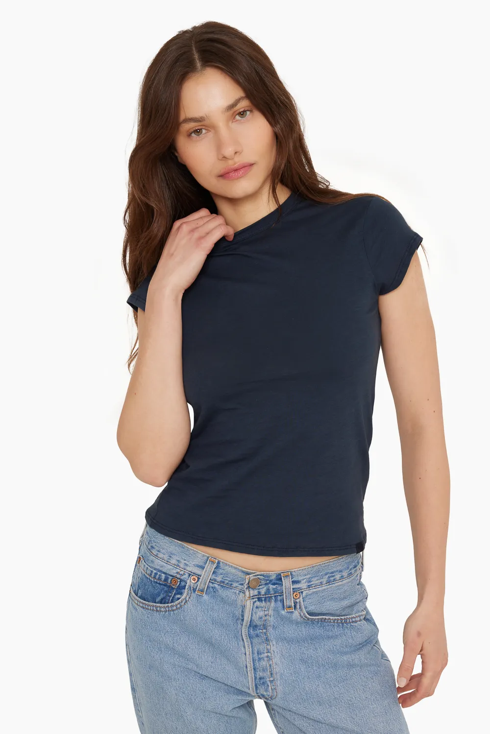 CLASSIC COTTON GIRLFRIEND TEE - OXFORD sold by SETactive product image thumbnail 4