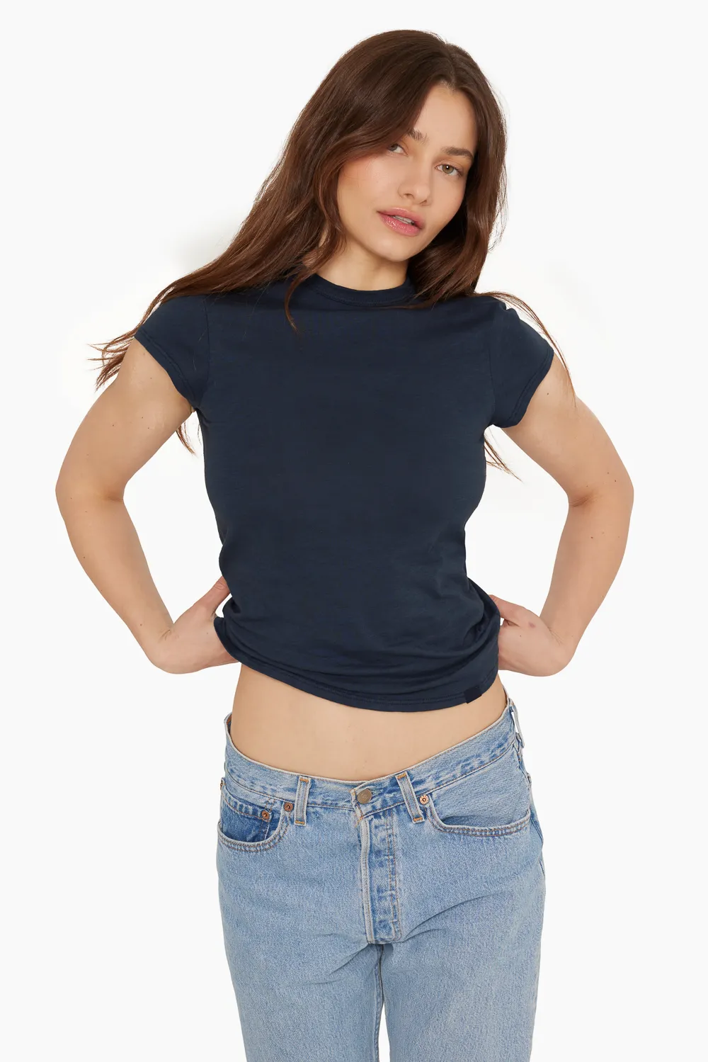 CLASSIC COTTON GIRLFRIEND TEE - OXFORD sold by SETactive product image thumbnail 3