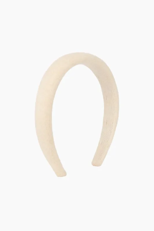 JERSEY KNIT PADDED HEADBAND - BONE sold by SETactive