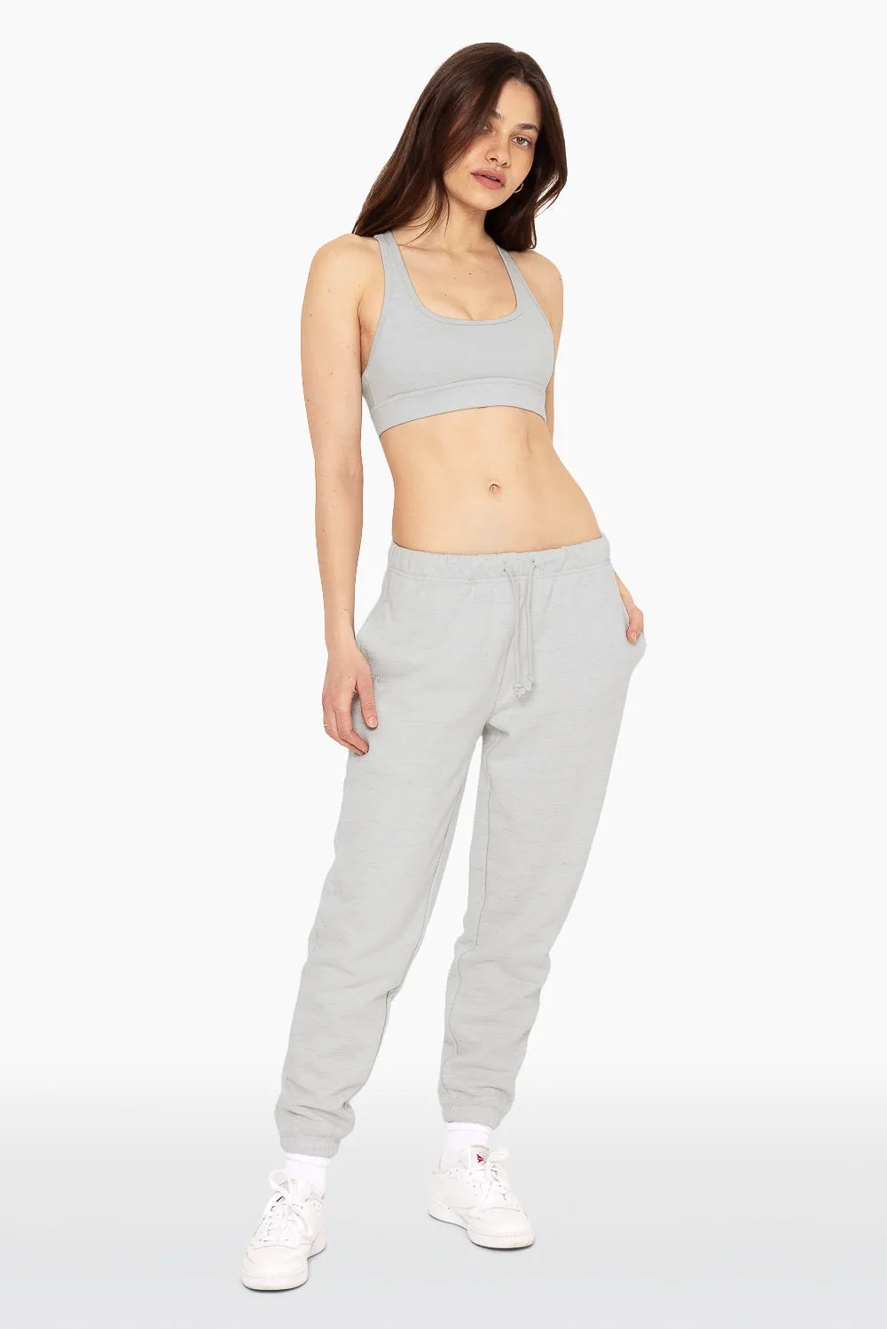 HEAVYWEIGHT SWEATS DRAWSTRING SWEATPANTS - HEATHER GREY sold by SETactive product image thumbnail 2