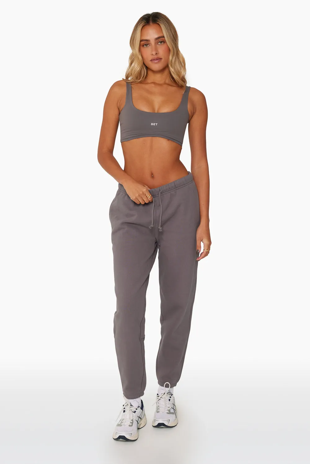HEAVYWEIGHT SWEATS DRAWSTRING SWEATPANTS - SMOKE sold by SETactive product image thumbnail 2
