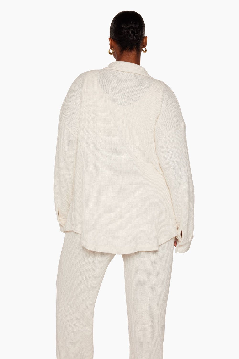 LOUNGE BUTTON DOWN - BLANC sold by SETactive product image thumbnail 5