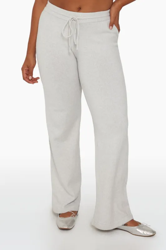 JERSEY KNIT RELAXED KNIT PANTS - FOG sold by SETactive