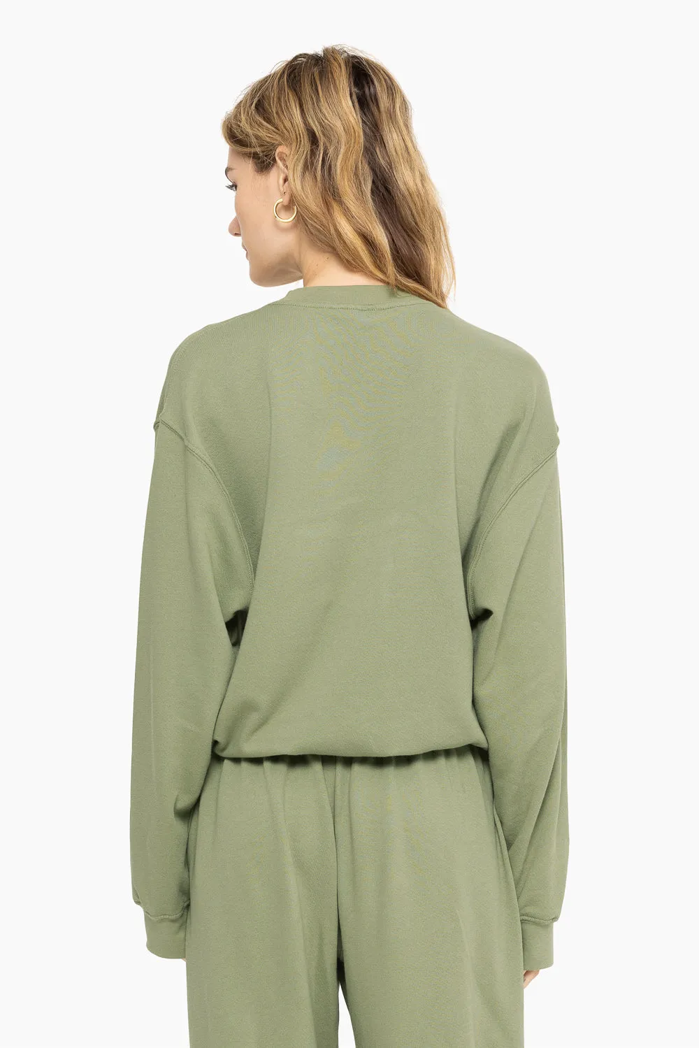 LIGHTWEIGHT SWEATS CLASSIC CREWNECK - PISTACHIO sold by SETactive product image thumbnail 5