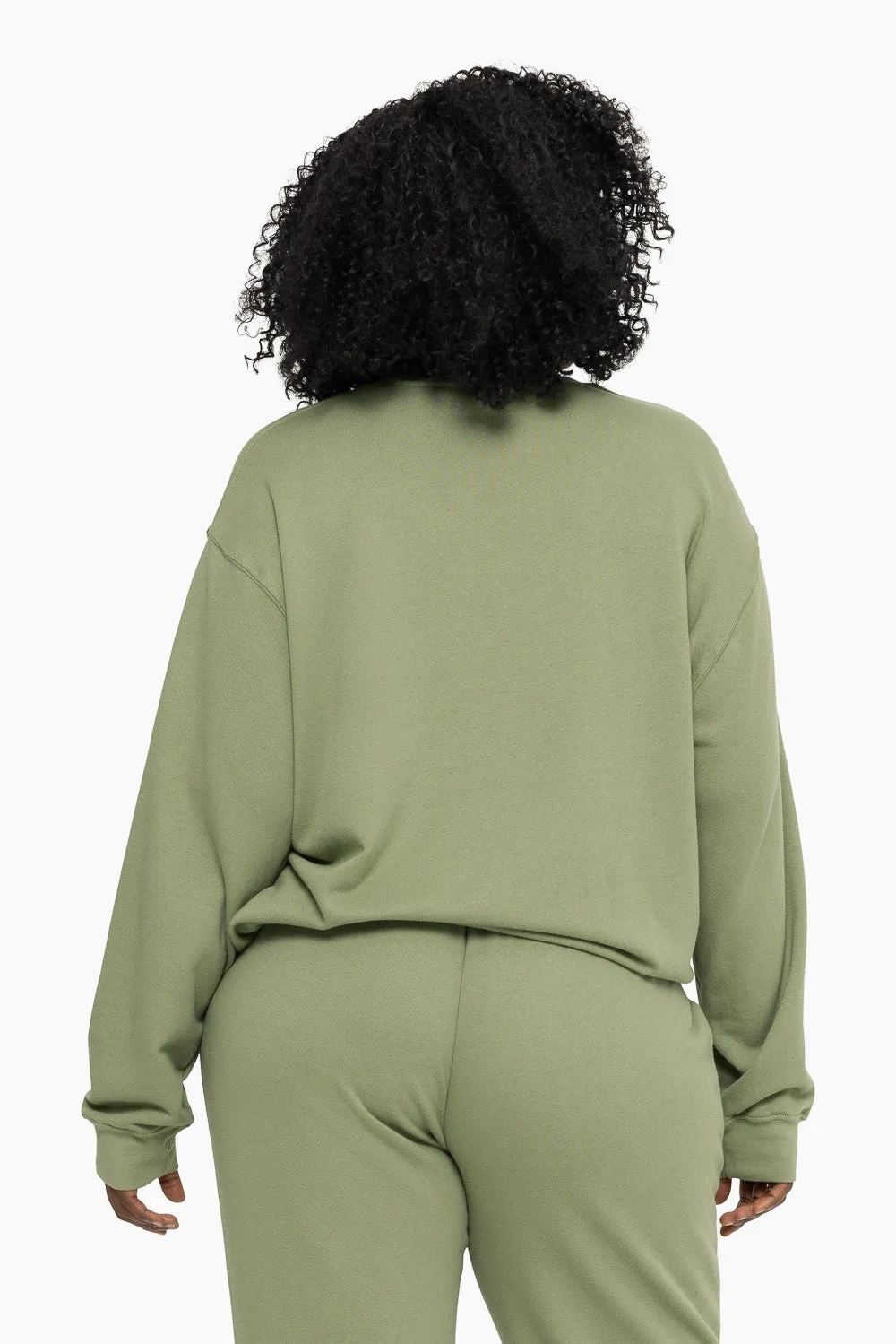 LIGHTWEIGHT SWEATS CLASSIC CREWNECK - PISTACHIO sold by SETactive product image thumbnail 2