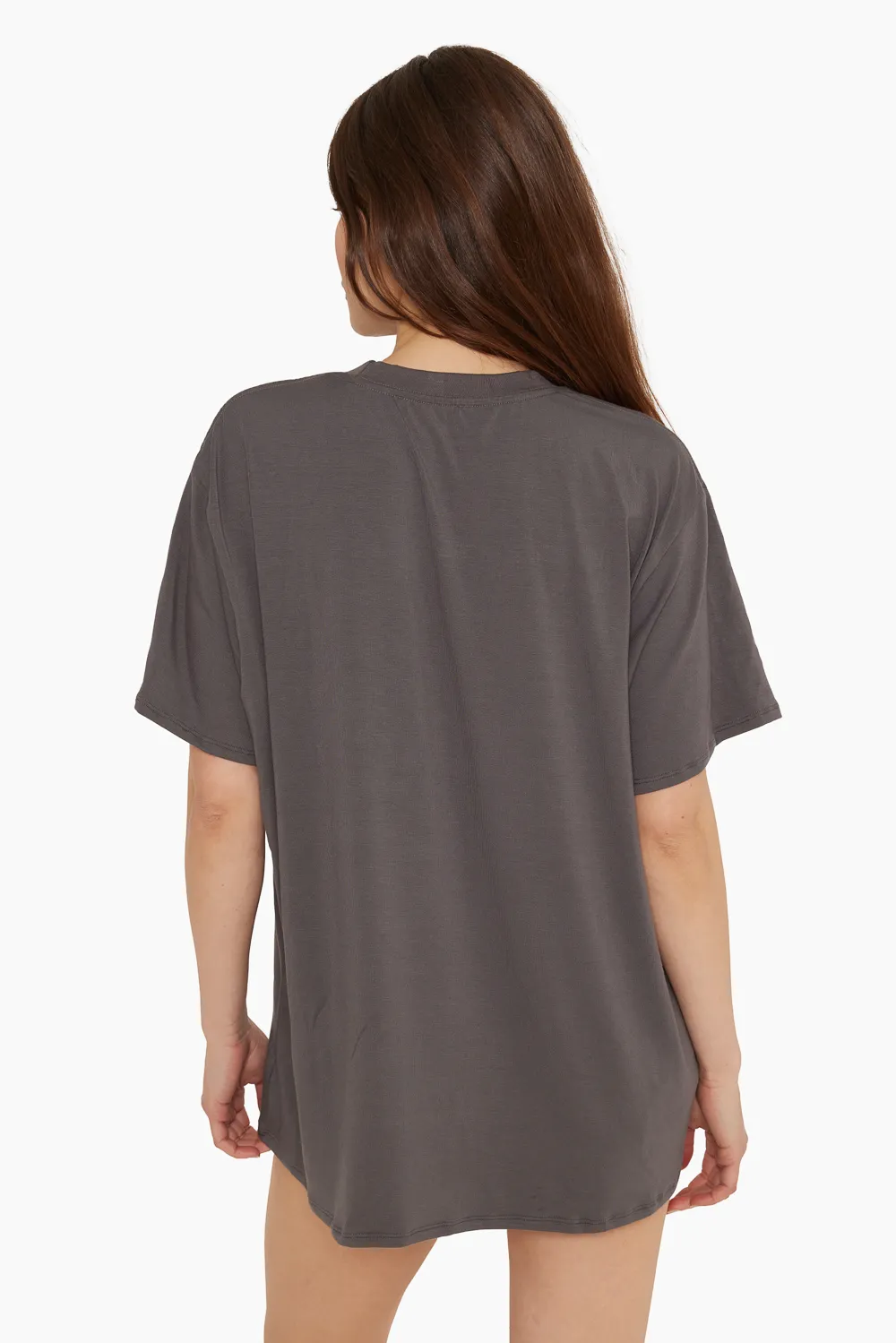 SLEEP JERSEY OVERSIZED BOYFRIEND SLEEP TEE - GRAPHITE sold by SETactive product image thumbnail 2