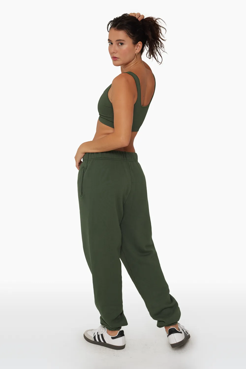HEAVYWEIGHT SWEATS DRAWSTRING SWEATPANTS - WILLOW sold by SETactive product image thumbnail 3