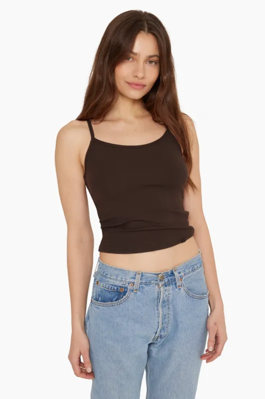 RIBBED MODAL RIBBED CLASSIC CAMI - ESPRESSO sold by SETactive