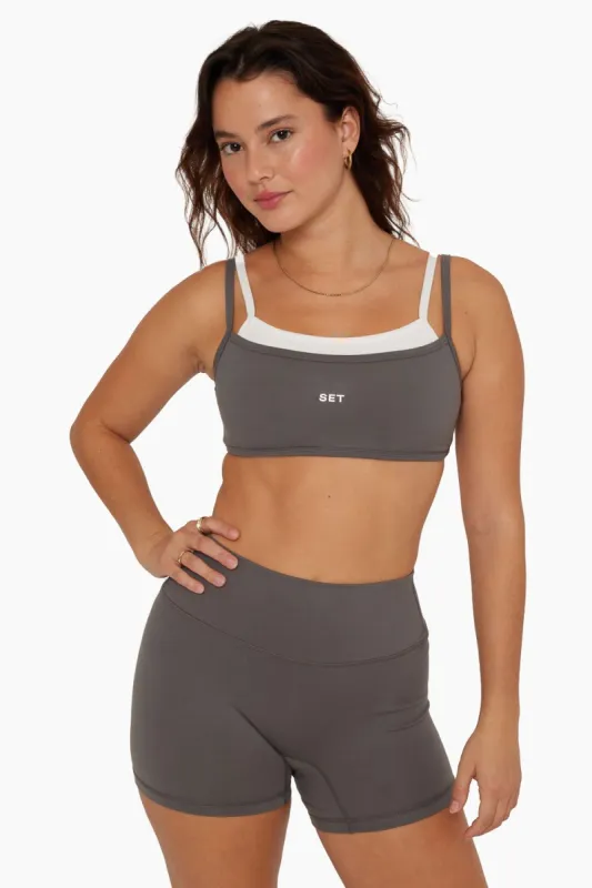 FORMCLOUD™ DOUBLE SCOOP BRA - GRAPHITE sold by SETactive