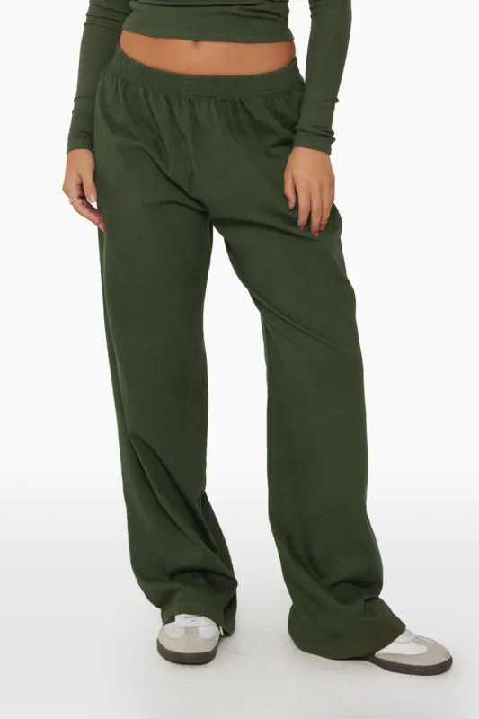 HEAVY COTTON EASY PANTS - WILLOW sold by SETactive