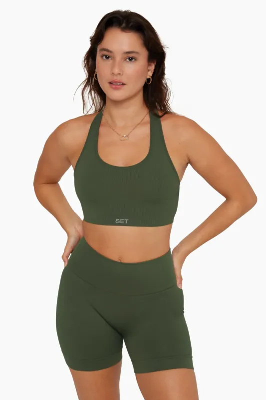 SCULPTFLEX® RACER BACK BRA - WILLOW sold by SETactive