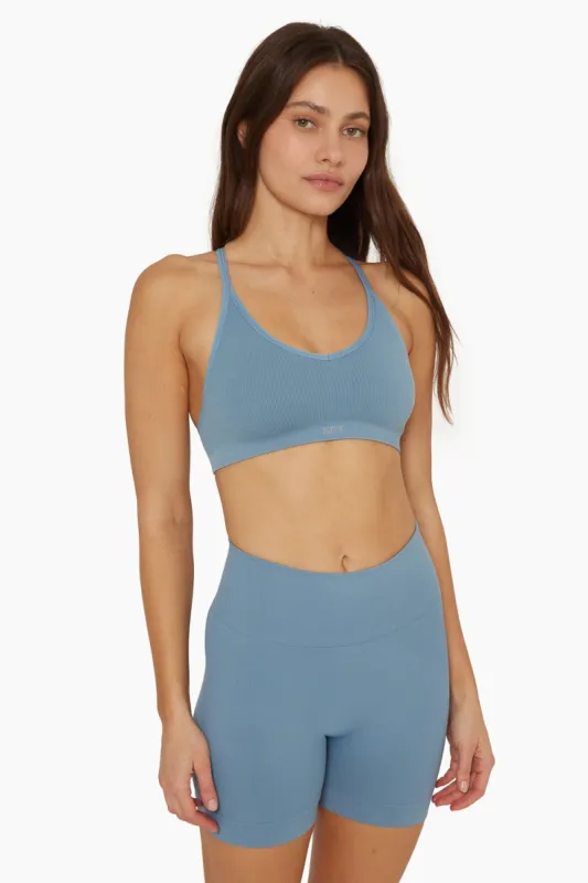 SCULPTFLEX® REMIX RIBBED V BRA - STEEL sold by SETactive