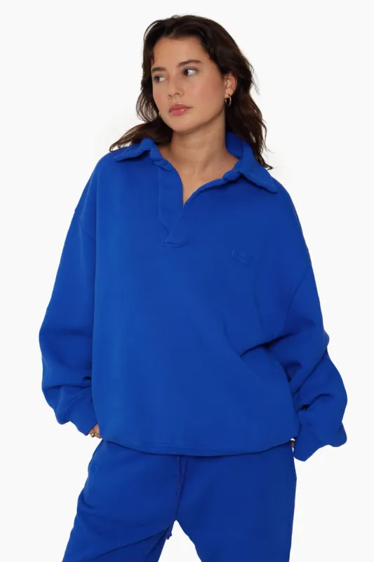 HEAVYWEIGHT SWEATS COLLARED SWEATSHIRT - REGAL sold by SETactive