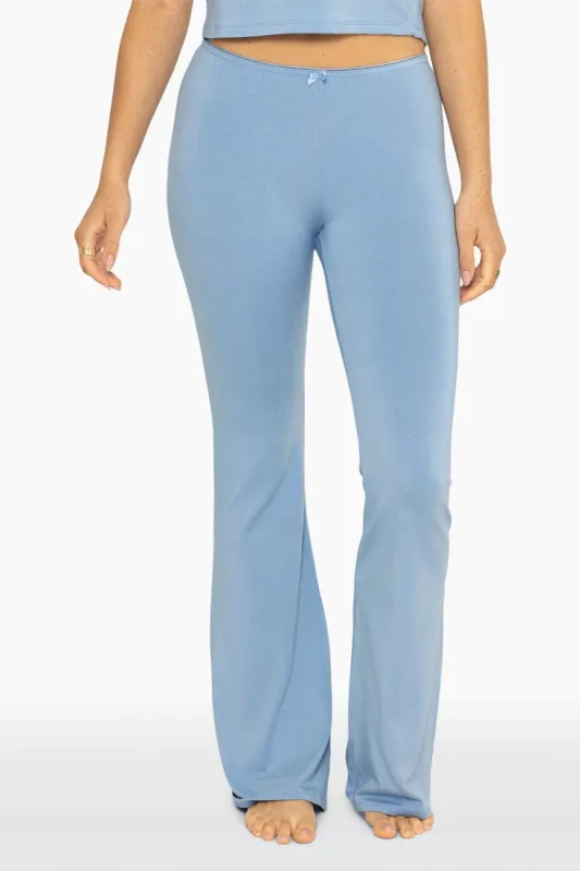SLEEP JERSEY FLARE PANTS - POWDER sold by SETactive
