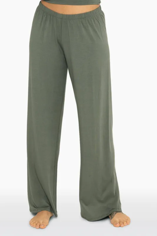 SLEEP JERSEY CLASSIC SLEEP PANTS - BASIL sold by SETactive