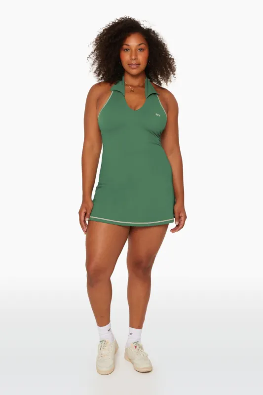 SPORTBODY® COLLARED V DRESS - COURT made by SETactive