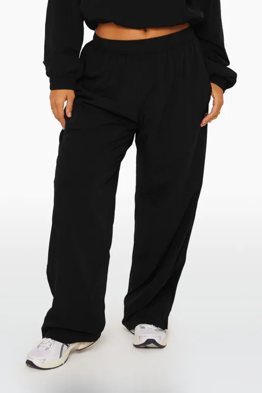 NYLON ZIP TRACK PANTS - ONYX sold by SETactive