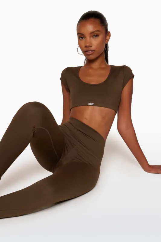 LUXFORM® CAP SLEEVE SCOOP BRA - CAPPUCCINO sold by SETactive