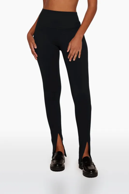 LUXFORM® FRONT SLIT LEGGINGS - ONYX sold by SETactive